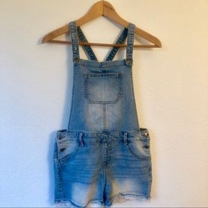 jean overall shorts